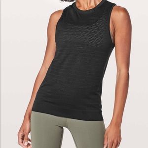 Lululemon mesh black tank top